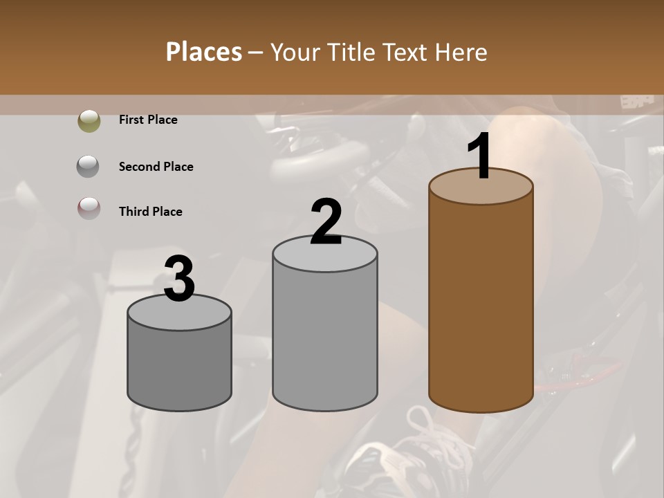 Tired From Biking. PowerPoint Template