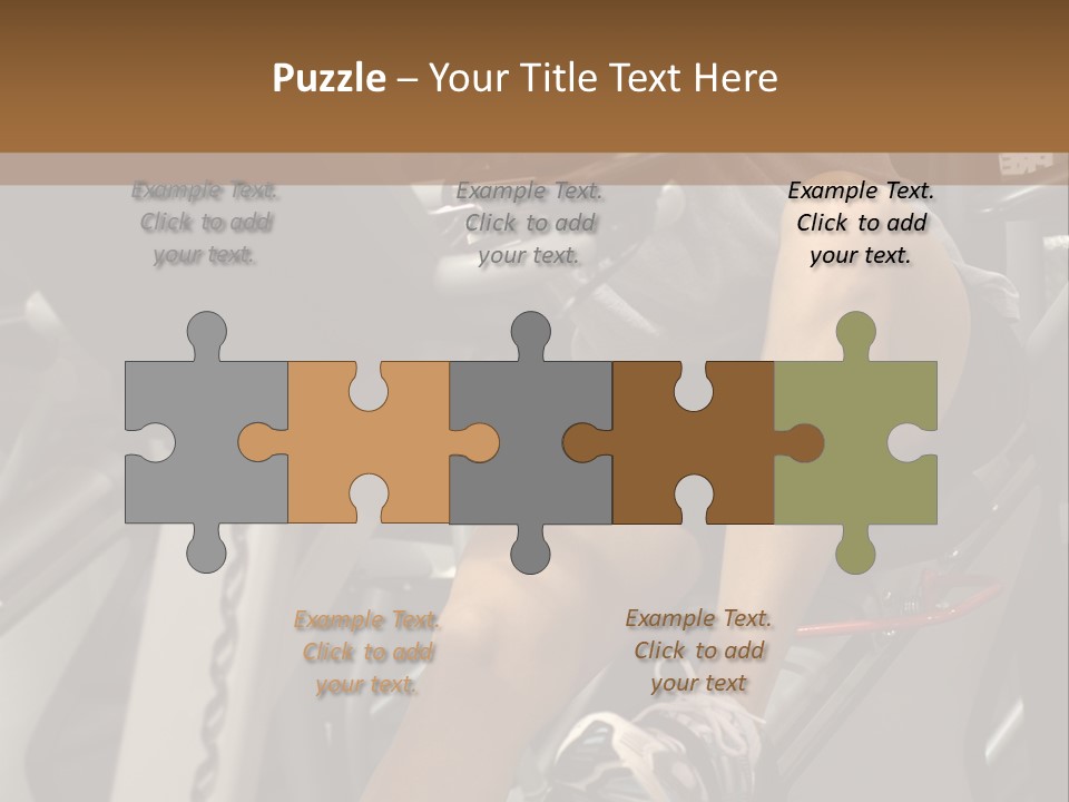 Tired From Biking. PowerPoint Template