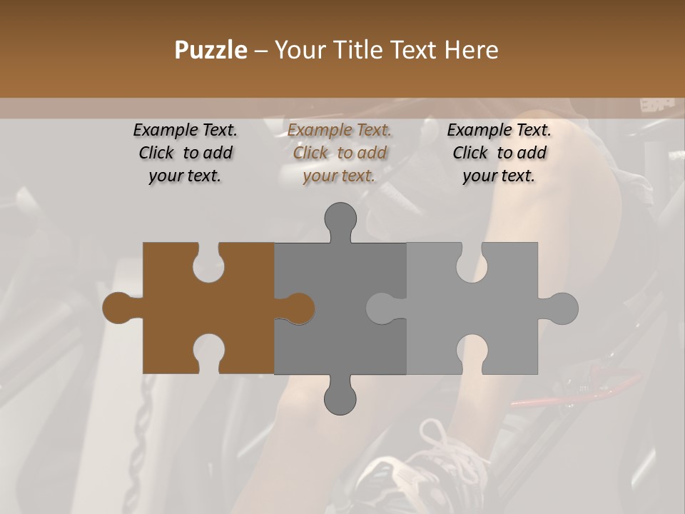 Tired From Biking. PowerPoint Template