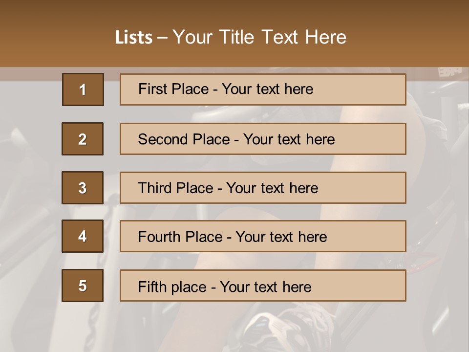 Tired From Biking. PowerPoint Template
