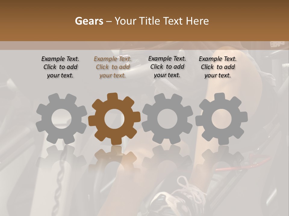 Tired From Biking. PowerPoint Template