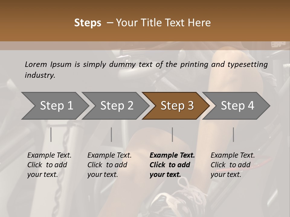 Tired From Biking. PowerPoint Template