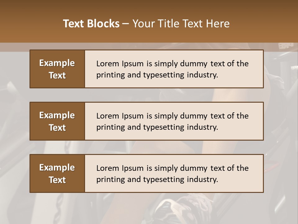 Tired From Biking. PowerPoint Template