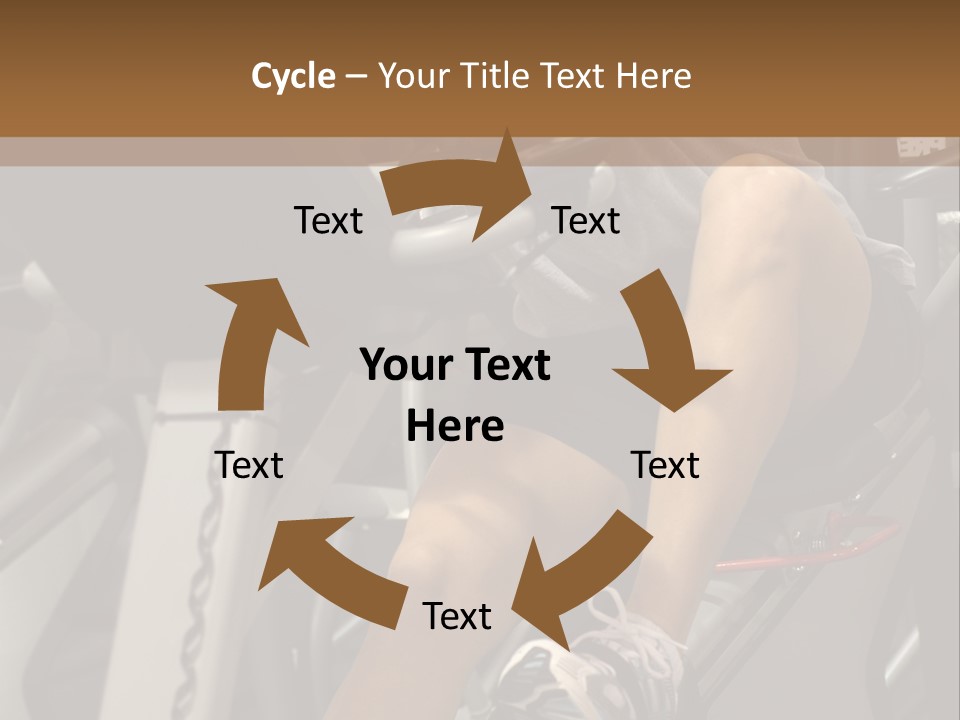 Tired From Biking. PowerPoint Template
