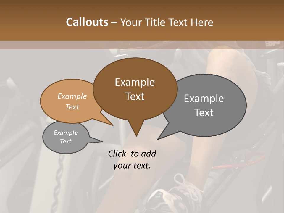 Tired From Biking. PowerPoint Template
