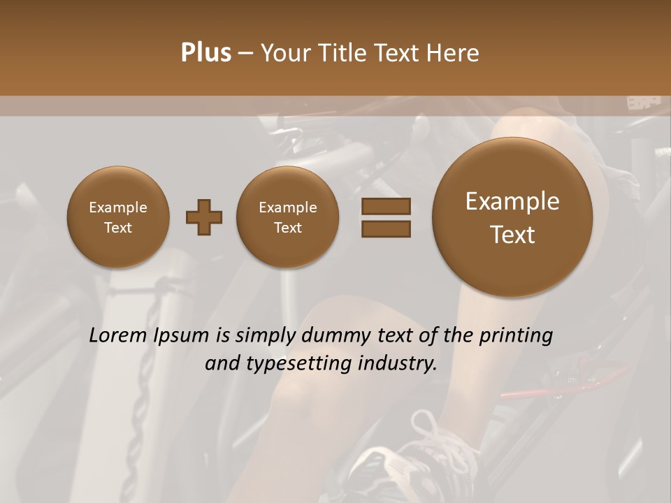Tired From Biking. PowerPoint Template