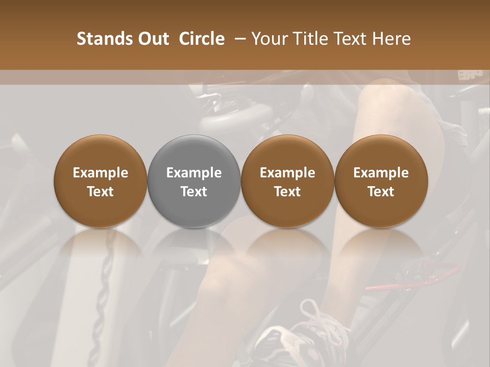 Tired From Biking. PowerPoint Template