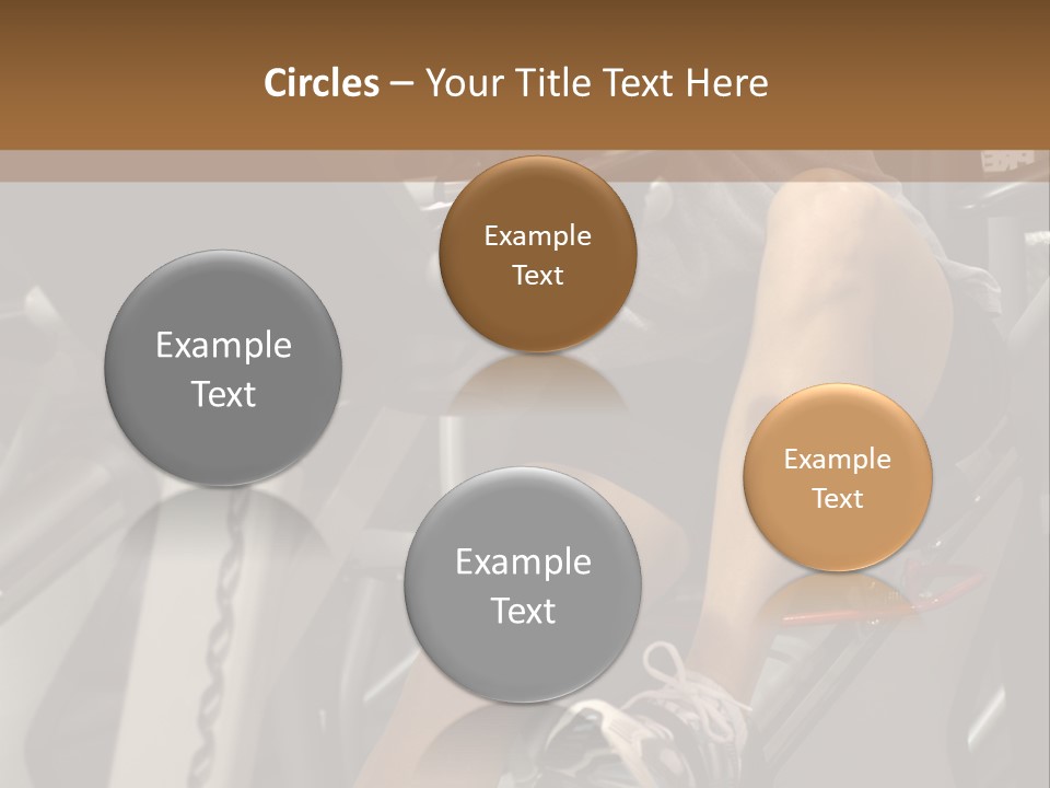 Tired From Biking. PowerPoint Template