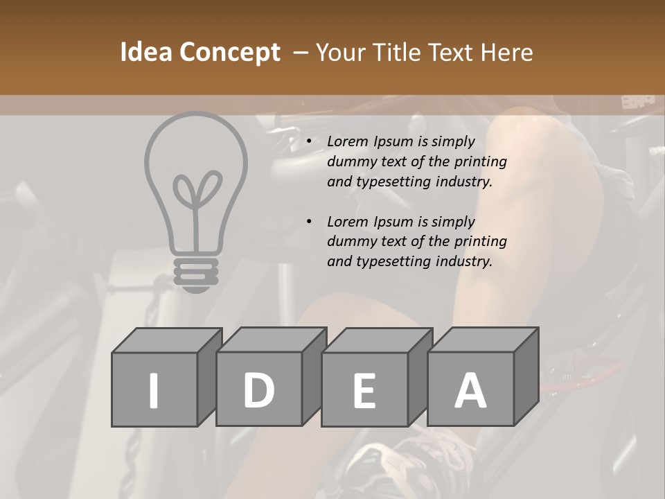 Tired From Biking. PowerPoint Template