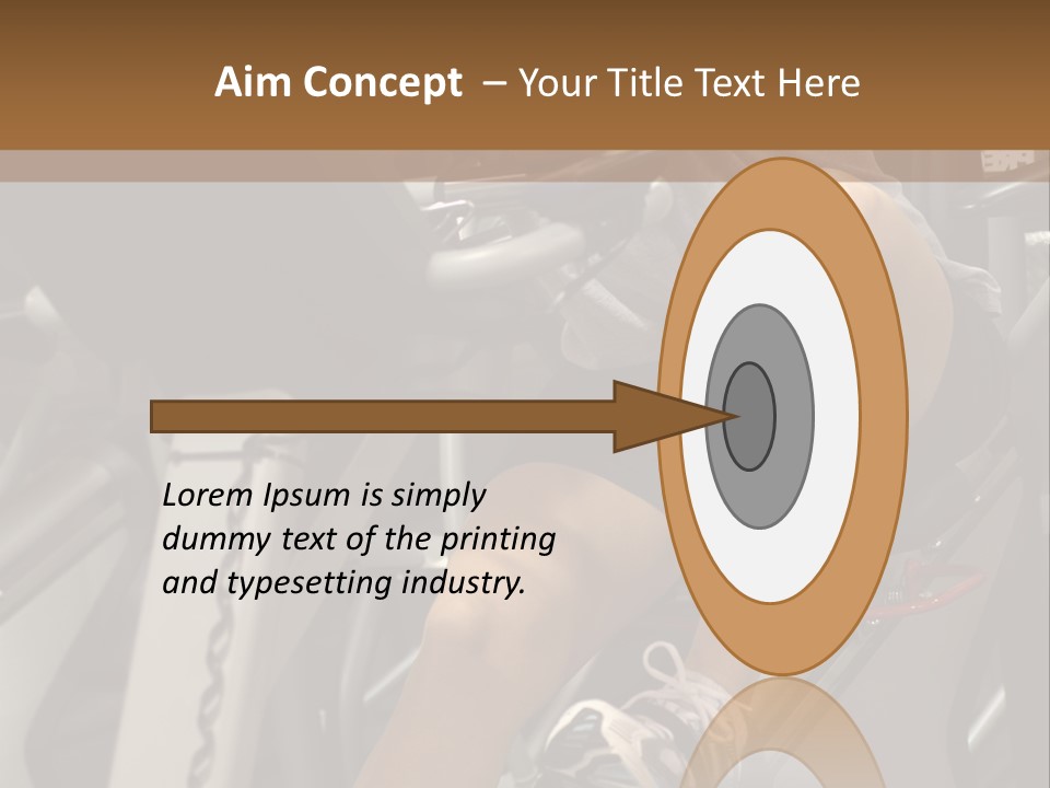 Tired From Biking. PowerPoint Template