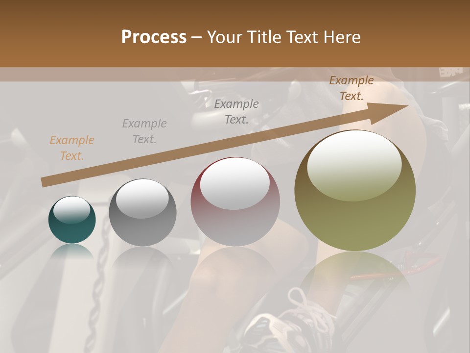 Tired From Biking. PowerPoint Template