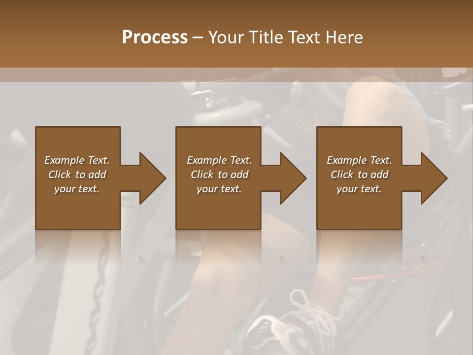 Tired From Biking. PowerPoint Template