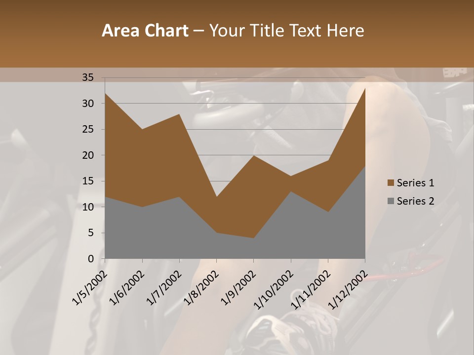 Tired From Biking. PowerPoint Template