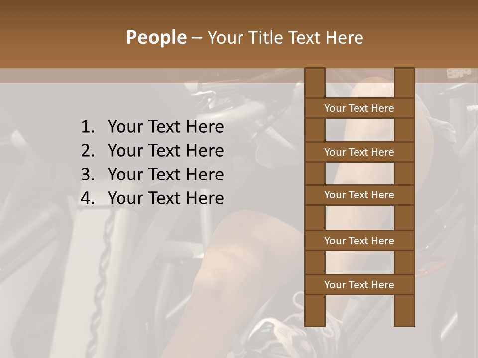 Tired From Biking. PowerPoint Template
