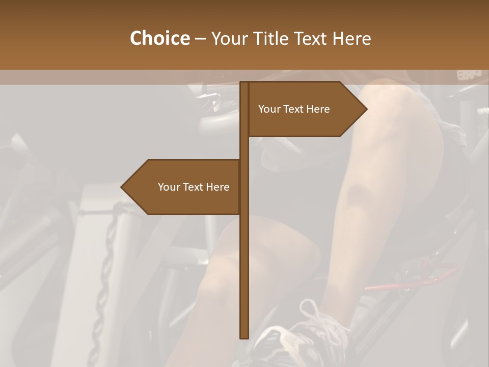 Tired From Biking. PowerPoint Template