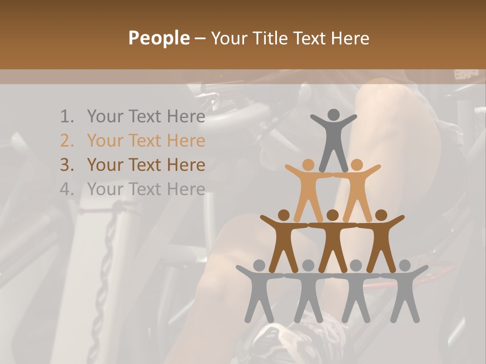 Tired From Biking. PowerPoint Template