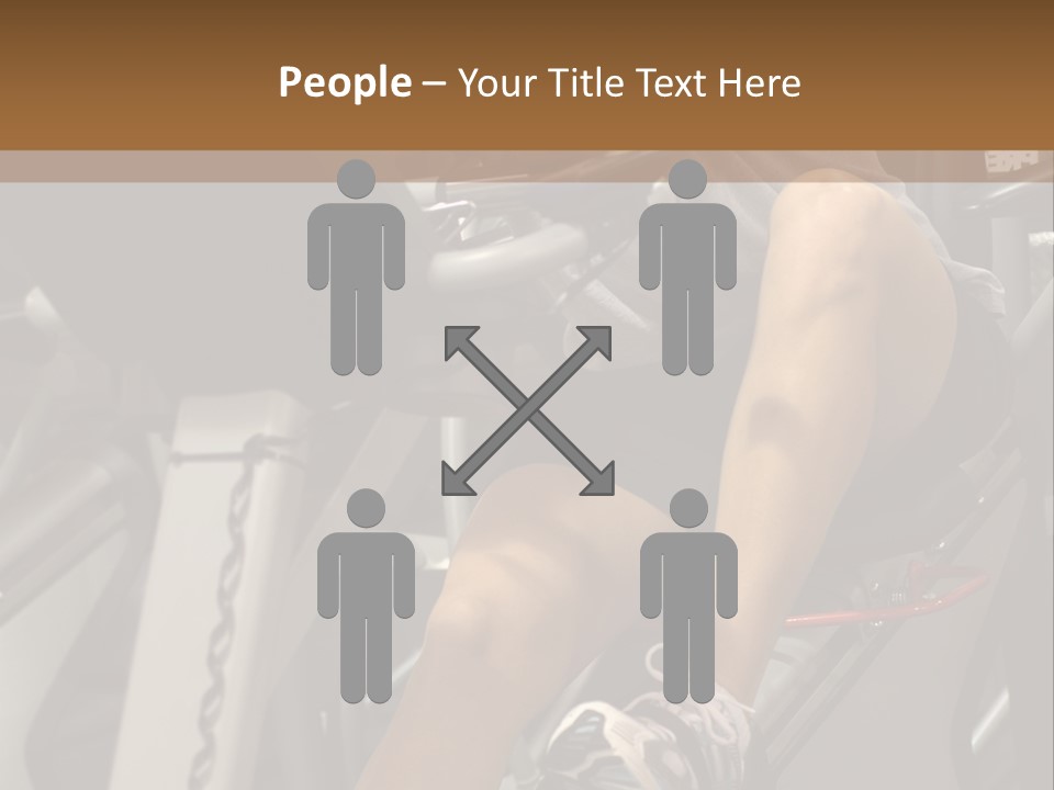 Tired From Biking. PowerPoint Template