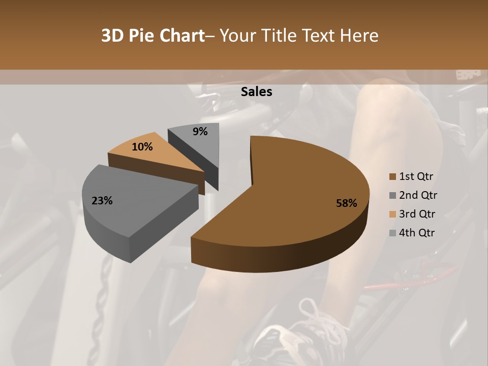 Tired From Biking. PowerPoint Template