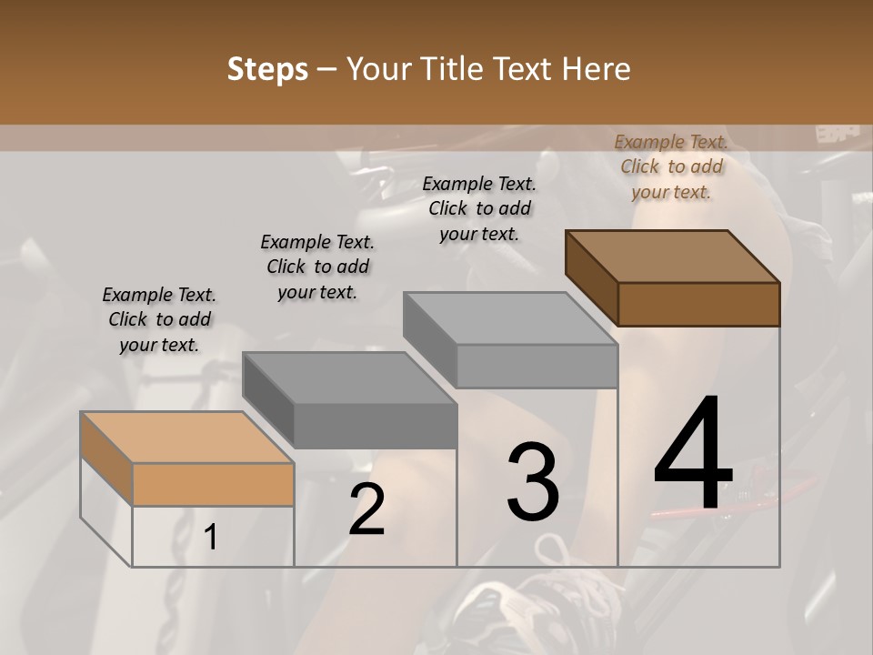 Tired From Biking. PowerPoint Template