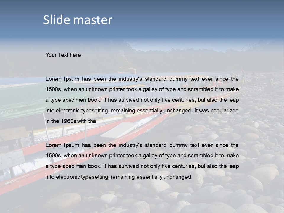 A Group Of People On A Boat In The Water PowerPoint Template