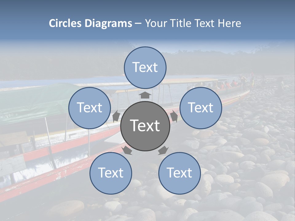 A Group Of People On A Boat In The Water PowerPoint Template