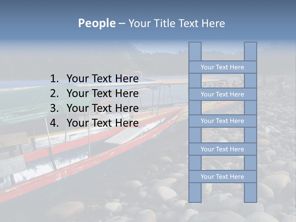 A Group Of People On A Boat In The Water PowerPoint Template