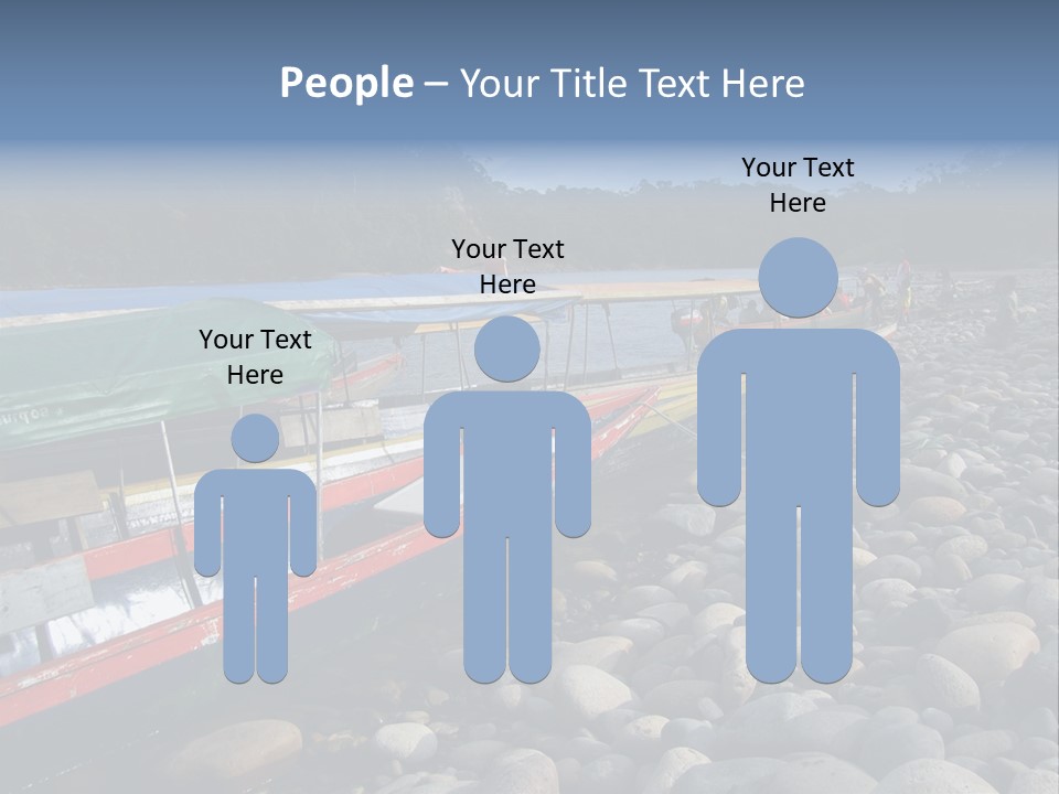 A Group Of People On A Boat In The Water PowerPoint Template