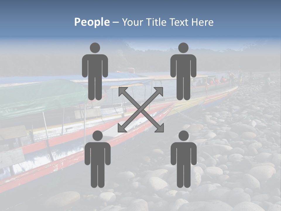 A Group Of People On A Boat In The Water PowerPoint Template