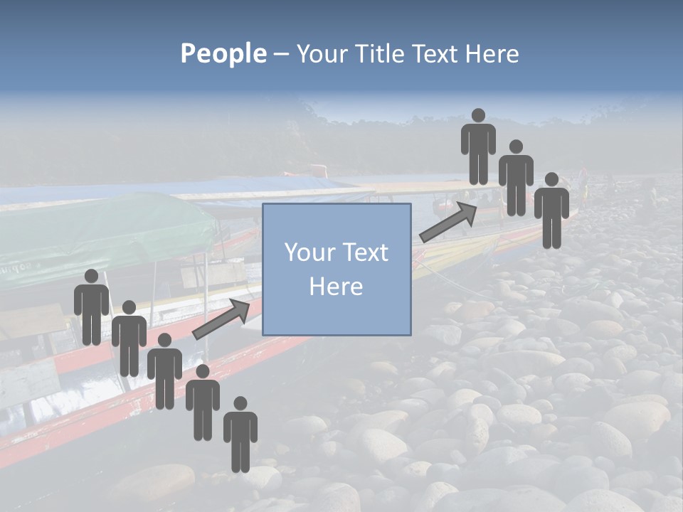 A Group Of People On A Boat In The Water PowerPoint Template