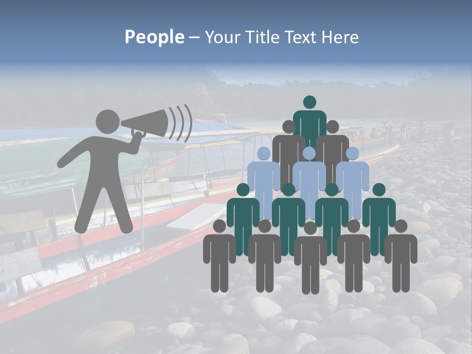 A Group Of People On A Boat In The Water PowerPoint Template