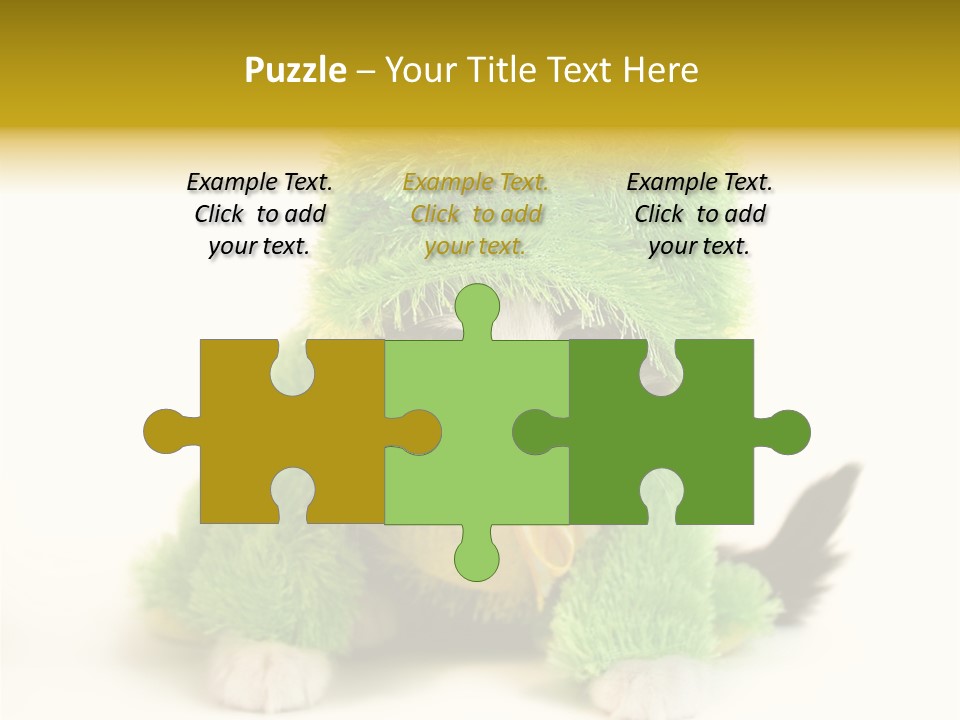 Cat In Frog Costume PowerPoint Template