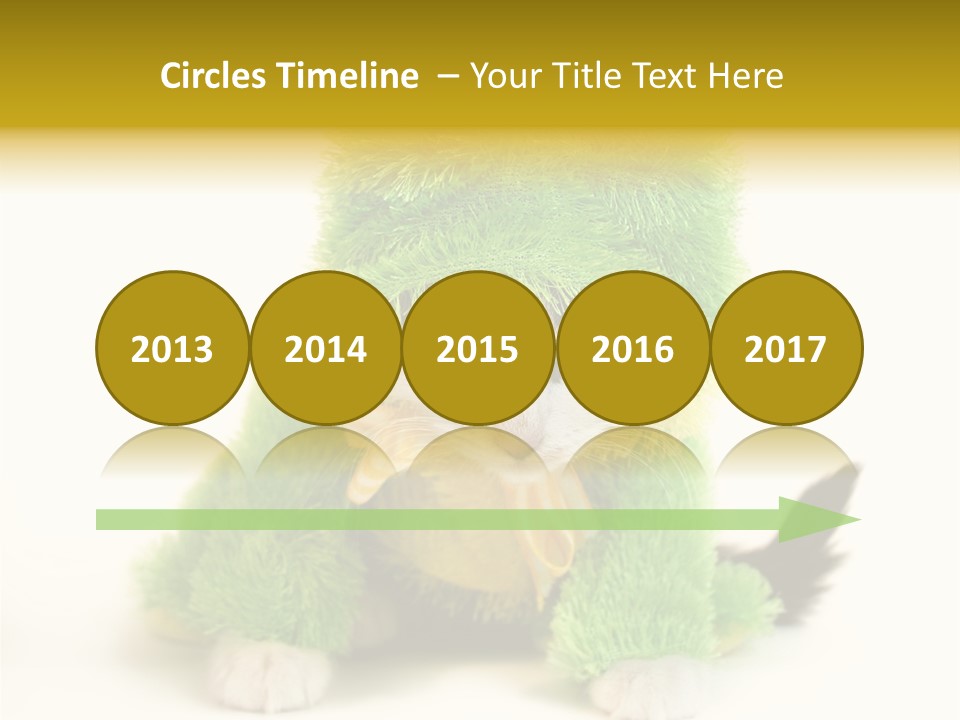 Cat In Frog Costume PowerPoint Template