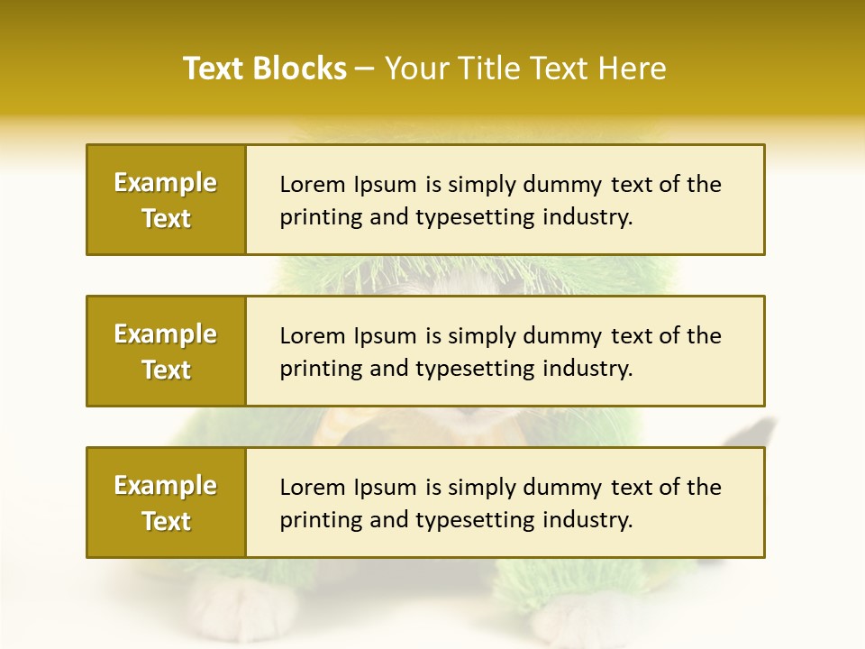 Cat In Frog Costume PowerPoint Template