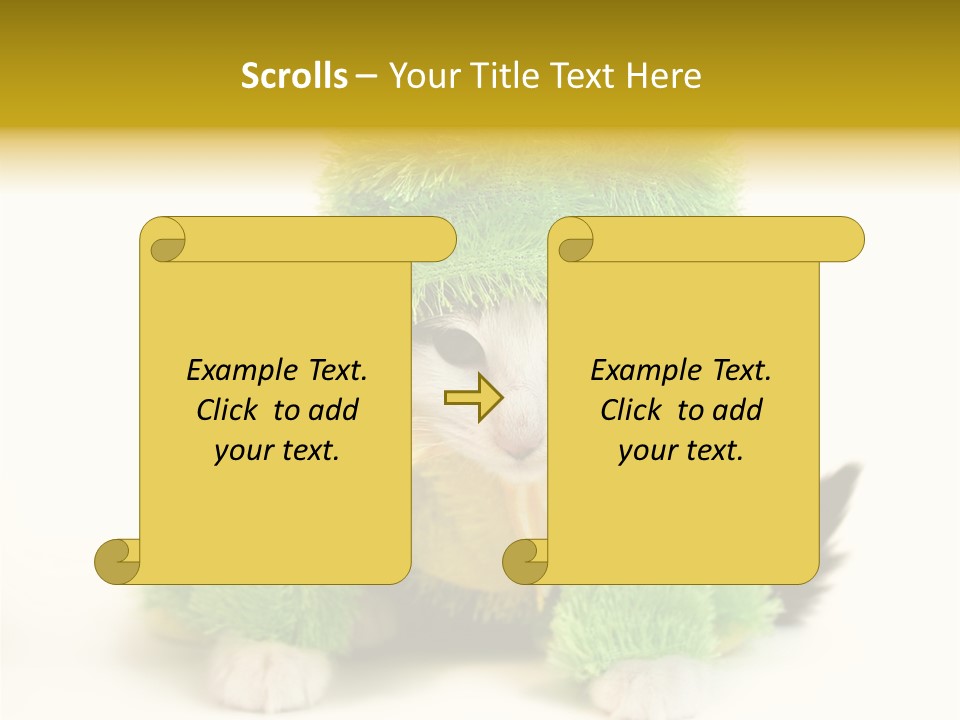 Cat In Frog Costume PowerPoint Template