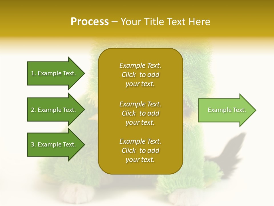 Cat In Frog Costume PowerPoint Template