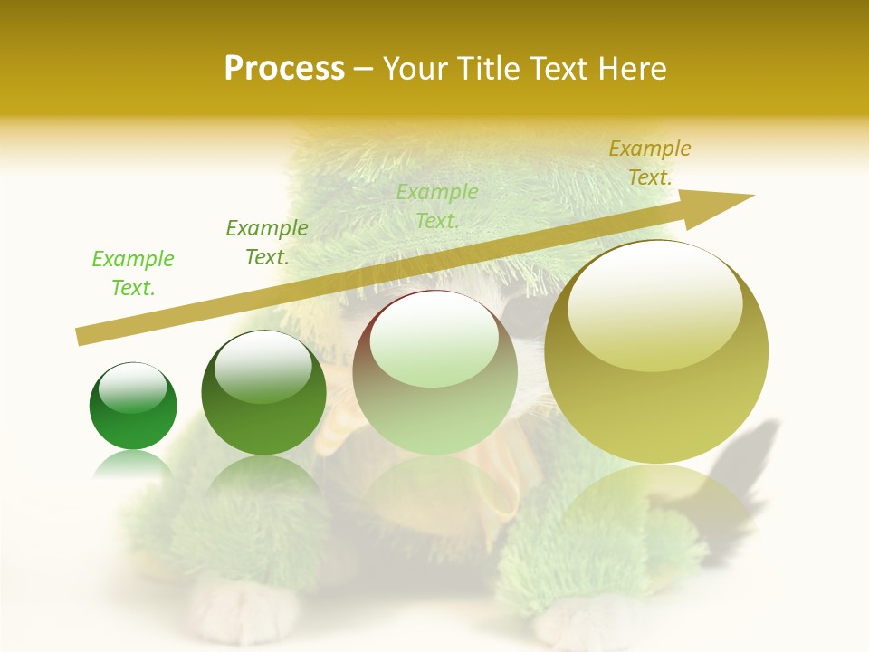 Cat In Frog Costume PowerPoint Template