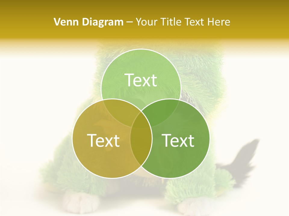 Cat In Frog Costume PowerPoint Template