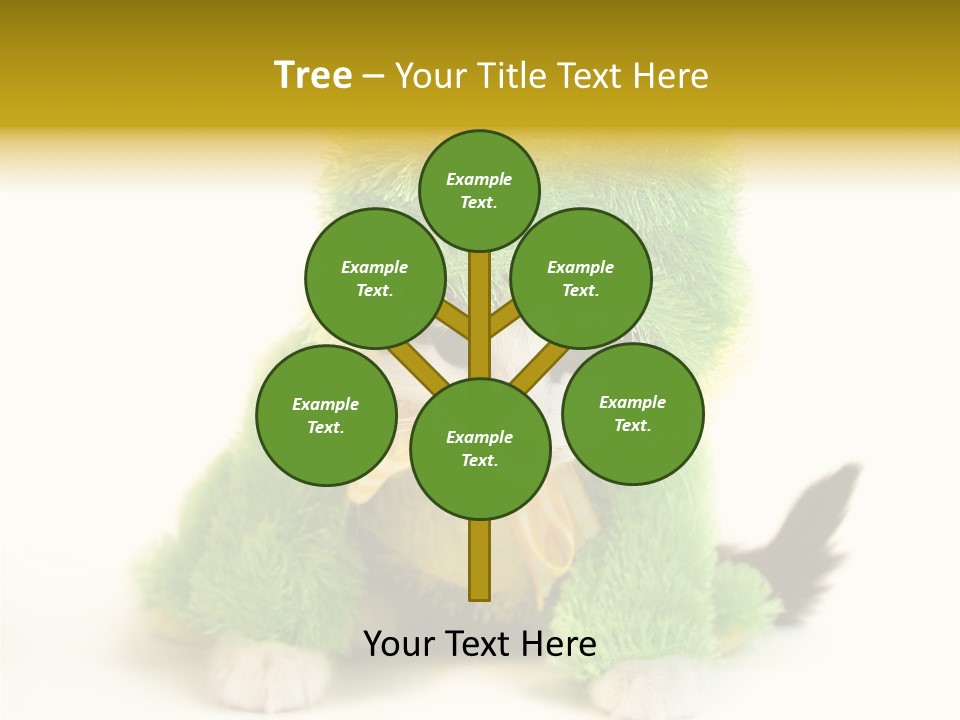 Cat In Frog Costume PowerPoint Template