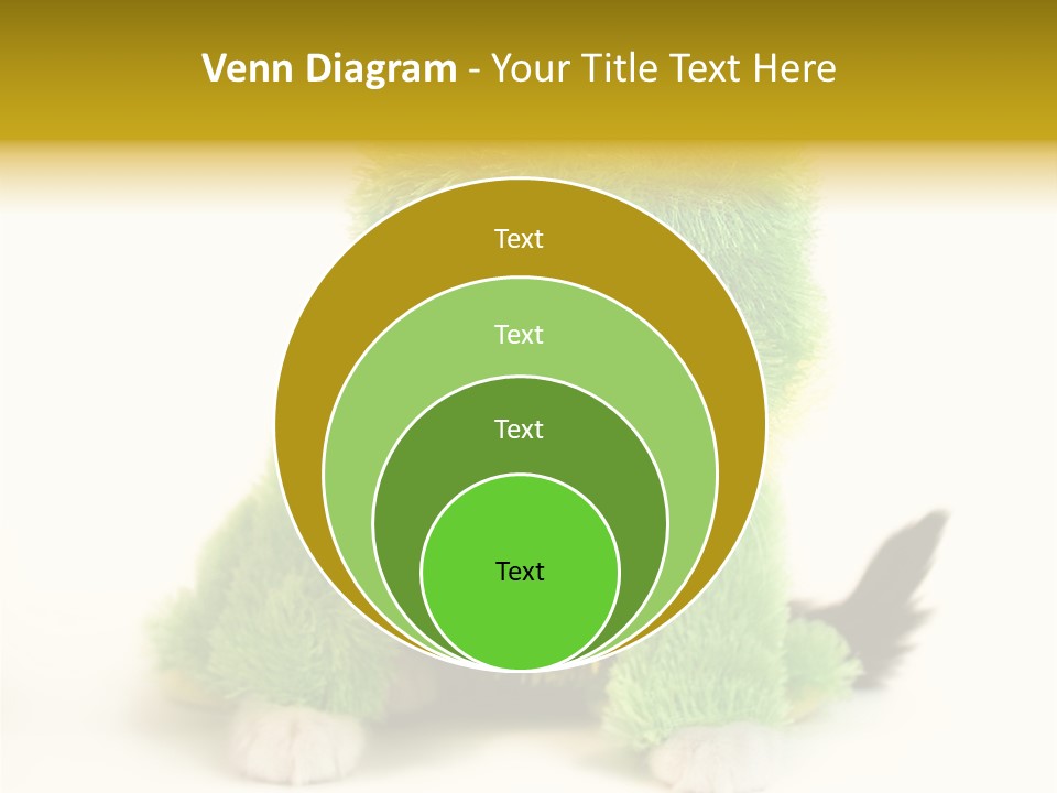 Cat In Frog Costume PowerPoint Template