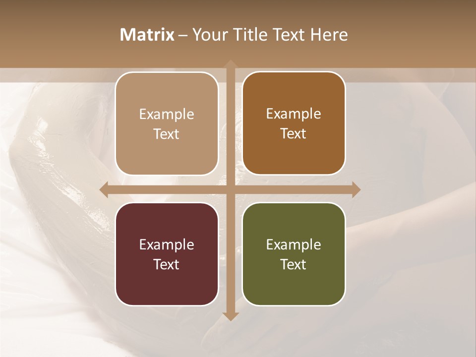 Man Getting A Full Body Mud Wrap PowerPoint Template