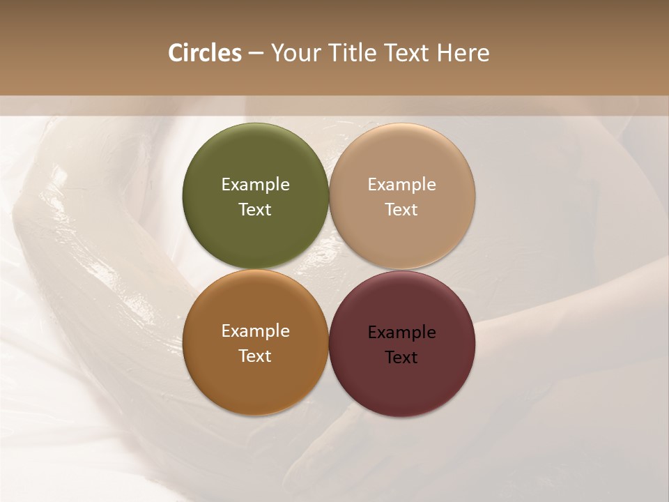 Man Getting A Full Body Mud Wrap PowerPoint Template