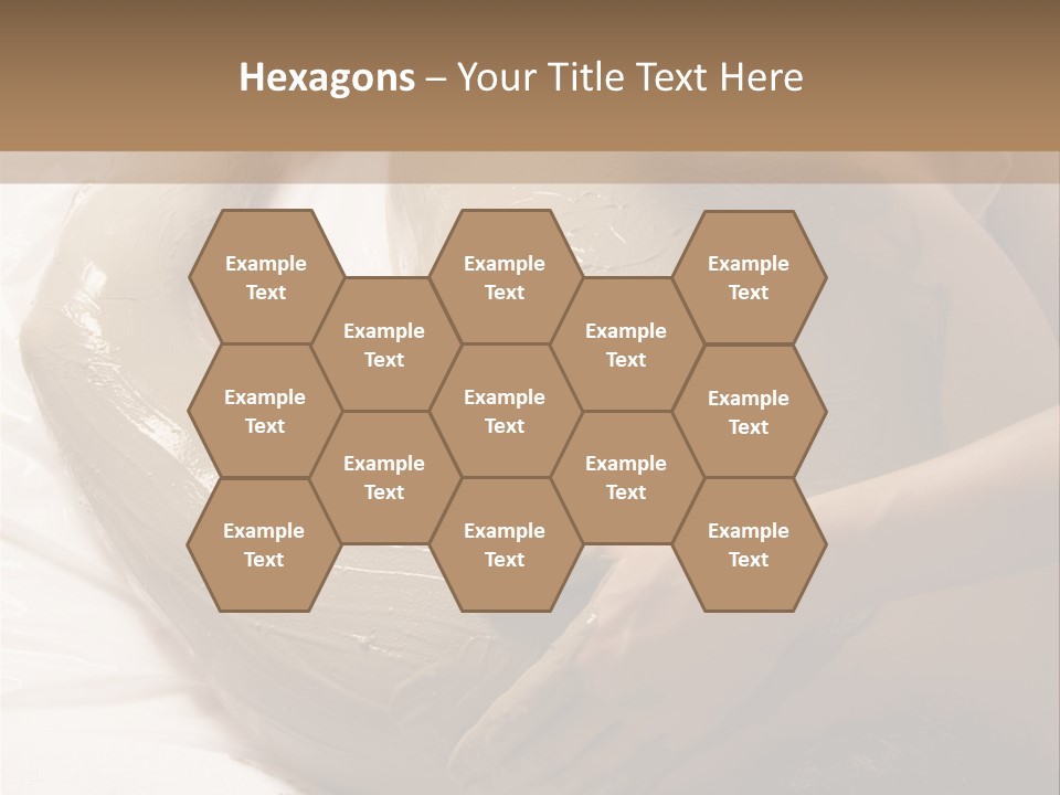 Man Getting A Full Body Mud Wrap PowerPoint Template