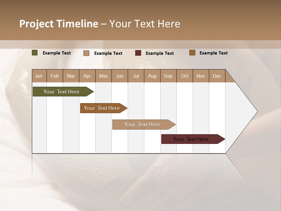 Man Getting A Full Body Mud Wrap PowerPoint Template