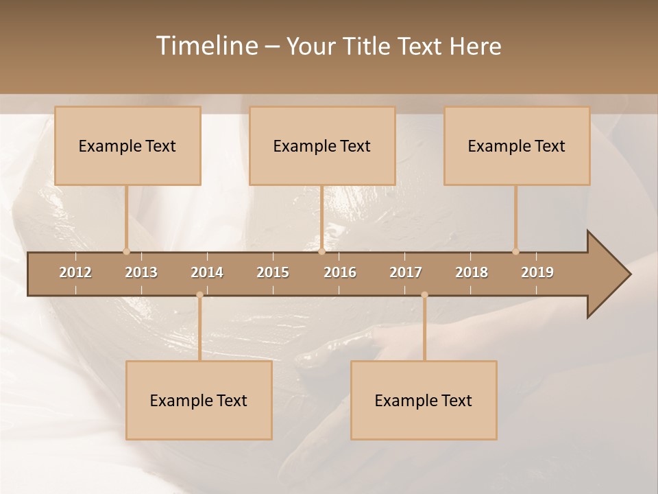 Man Getting A Full Body Mud Wrap PowerPoint Template