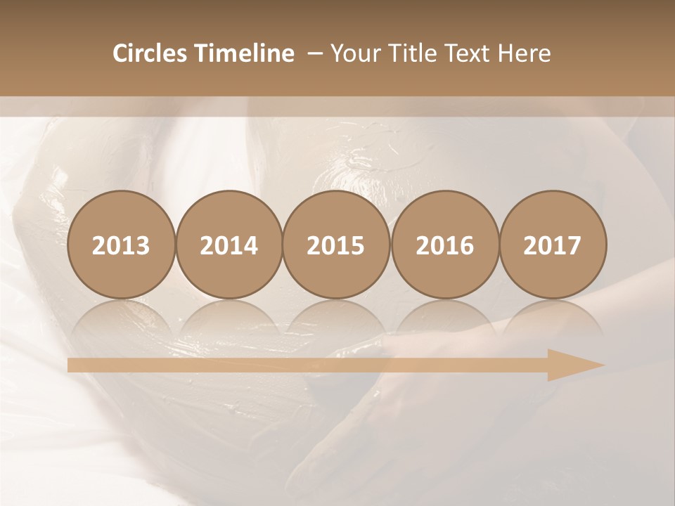 Man Getting A Full Body Mud Wrap PowerPoint Template