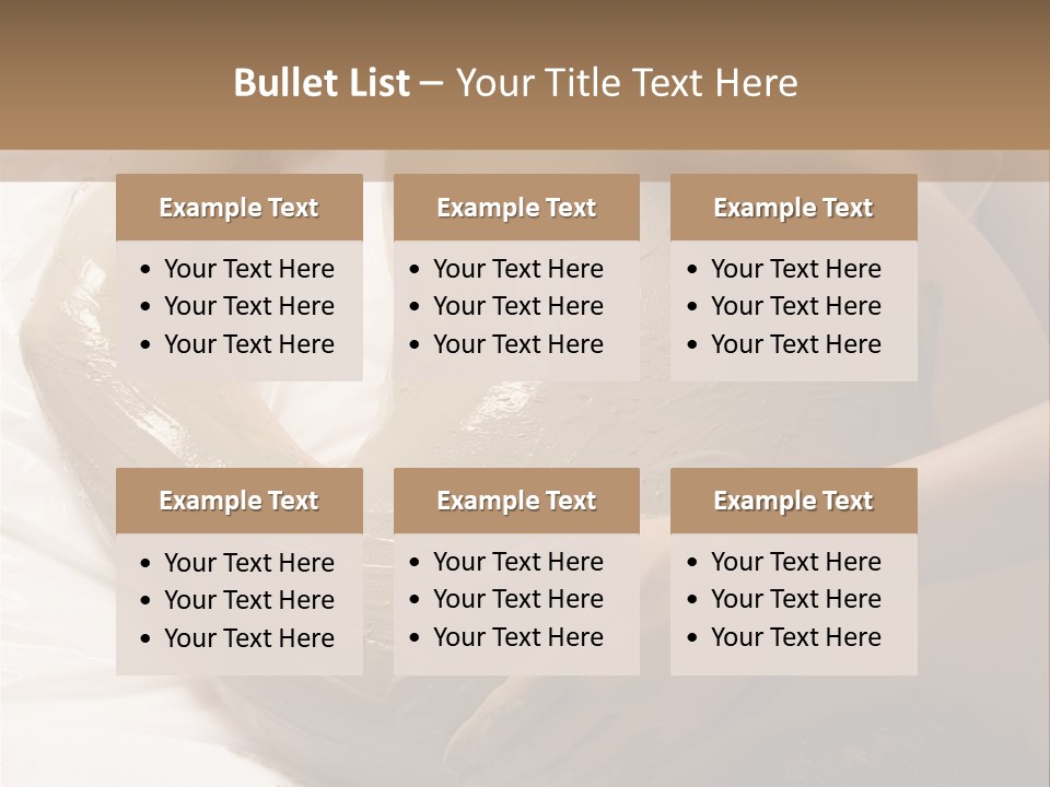 Man Getting A Full Body Mud Wrap PowerPoint Template