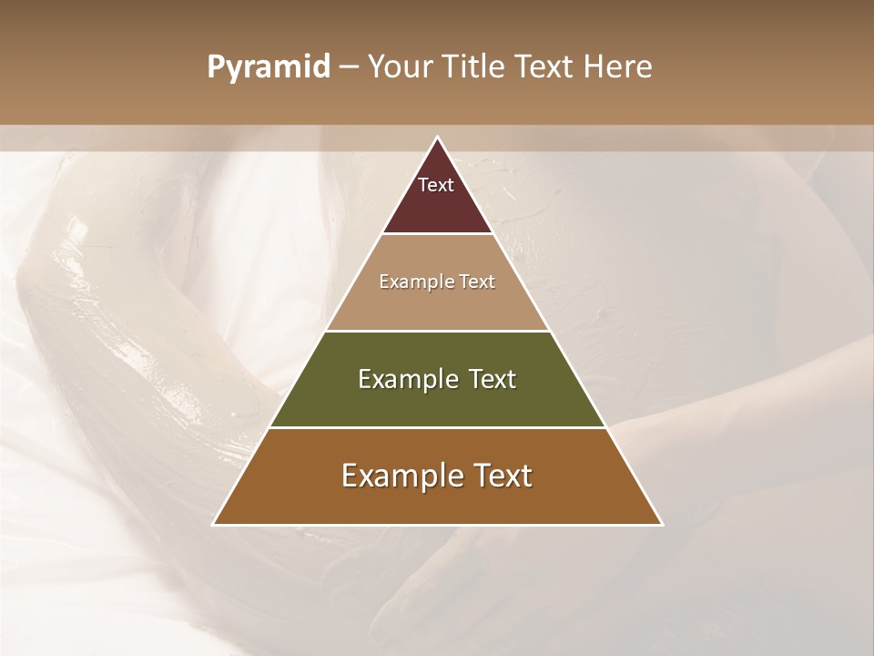 Man Getting A Full Body Mud Wrap PowerPoint Template