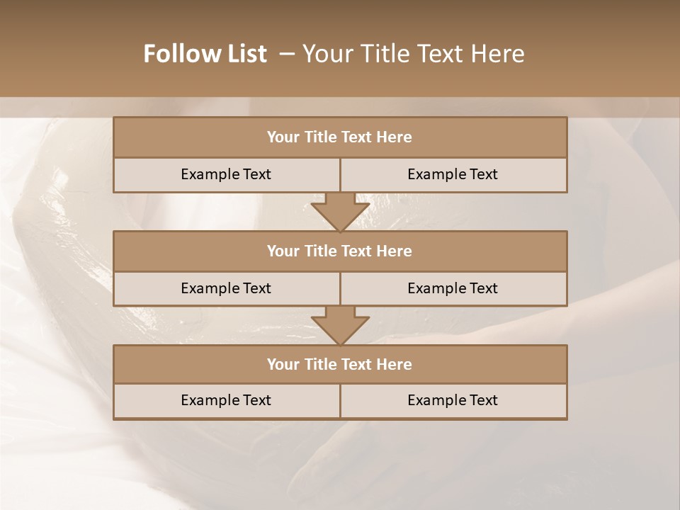 Man Getting A Full Body Mud Wrap PowerPoint Template