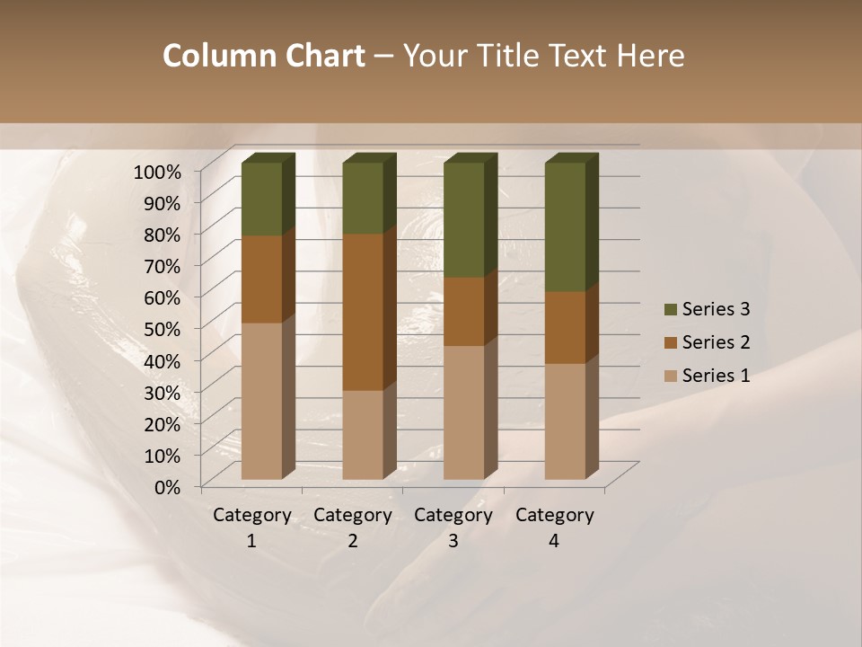 Man Getting A Full Body Mud Wrap PowerPoint Template