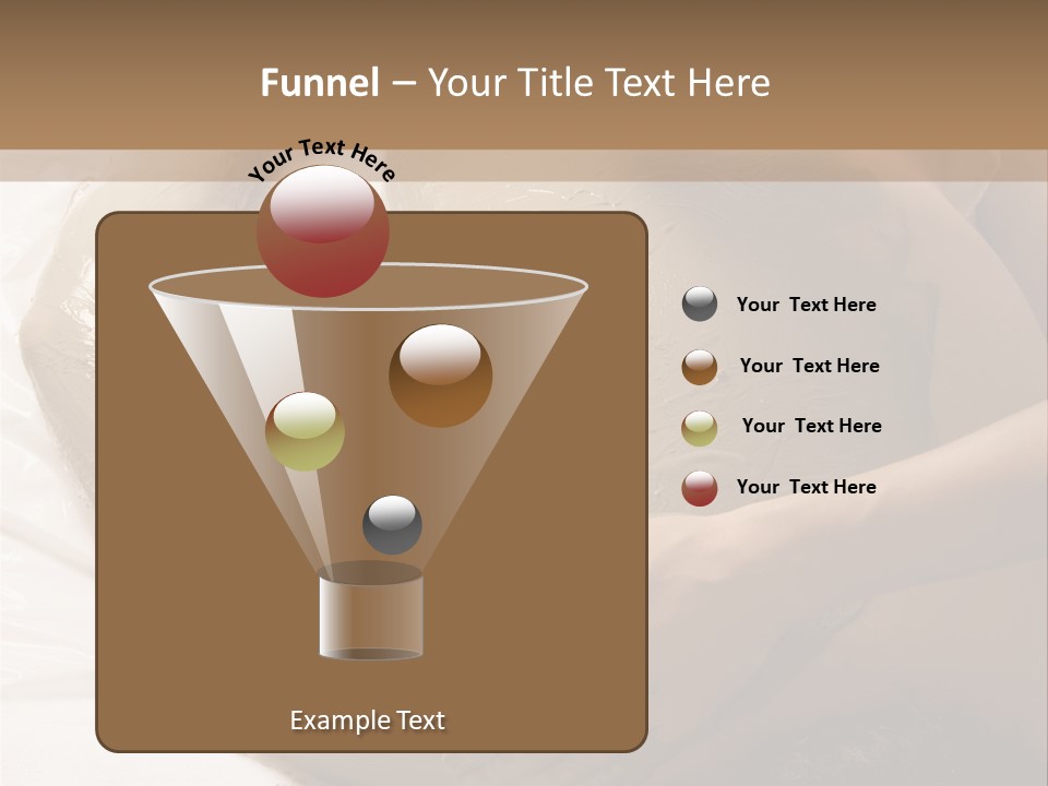 Man Getting A Full Body Mud Wrap PowerPoint Template